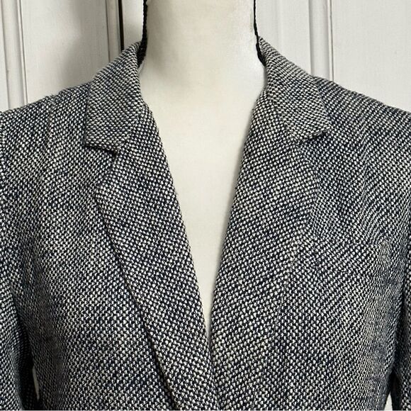 Elizabeth and James jacket Black Tweed Blazer Jacket Size 4. Cotton. - Picture 2 of 8
